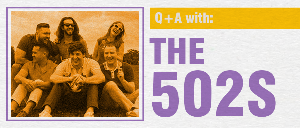 orange picture of 502s, purple font