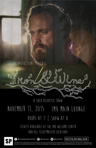 Iron and Wine flyer
