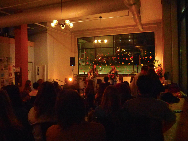 A full audience enjoying the babydog performance.