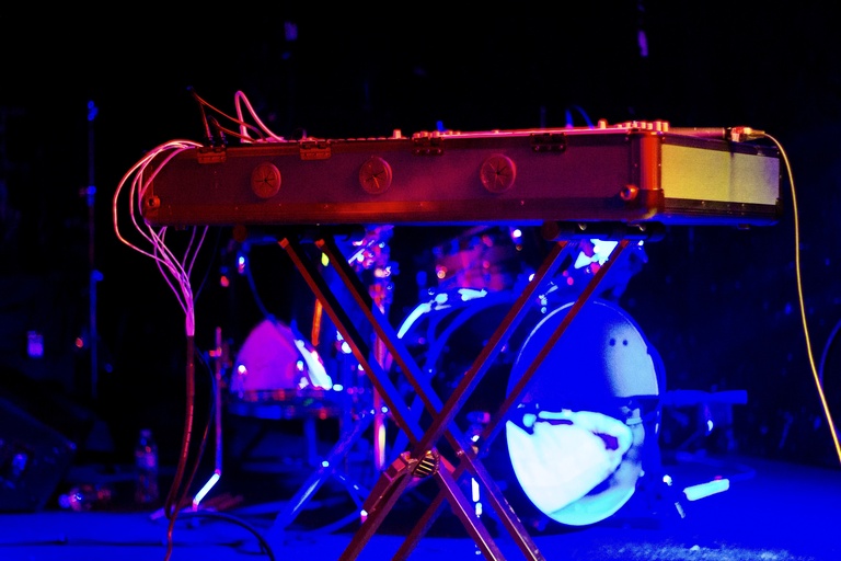 sound board on stage