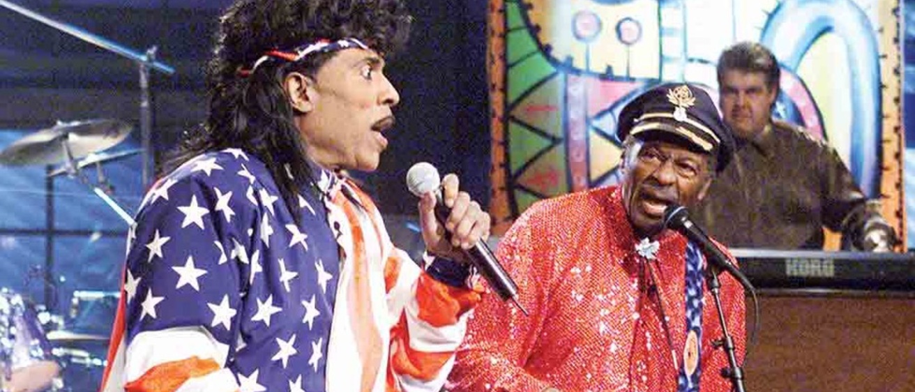 Little Richard and Chuck Berry performing together